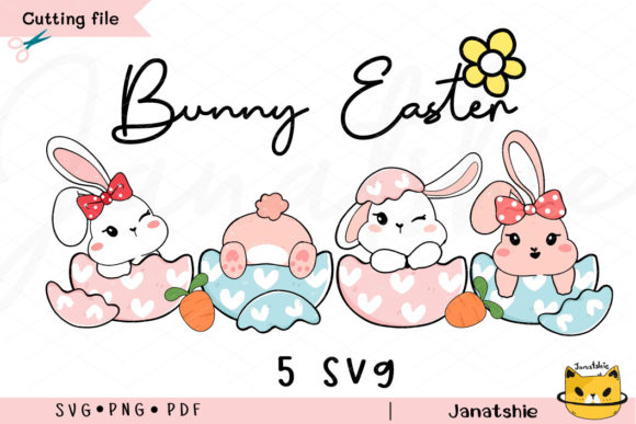 Cute Baby Bunny in Easter Egg Svg: A Designer's Review