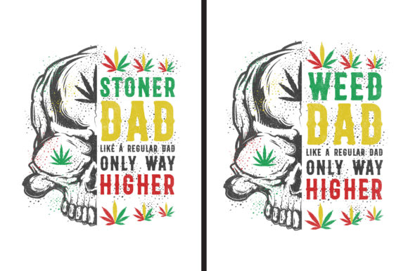 Dad Skull Cannabis Typography: A Designer's Review