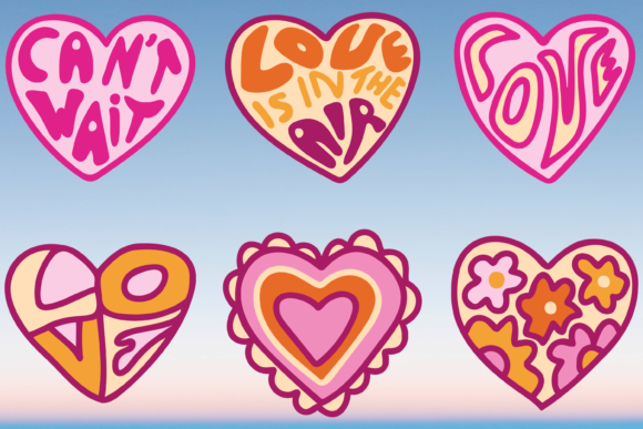 Review: 70s Groovy Hearts Bundle Svg for Retro Embroidery