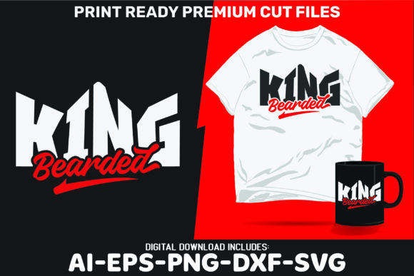 Review: Bearded King Typography Lettering Svg for Embroidery