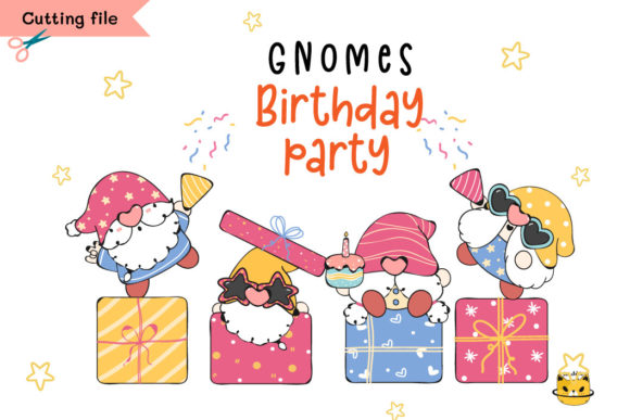 Review: Colorful Happy Birthday Party Gnome Svg for Embroidery
