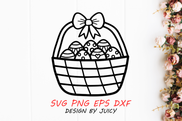 Reviewing the Easter Egg Basket with Ribbon SVG