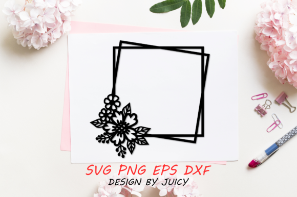 Square Double Frame Flower Wreath Svg: A Designer's Review